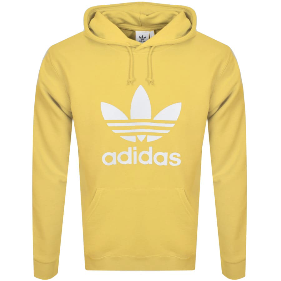 Alternative Image for Productadidas Originals Trefoil Logo Hoodie Yellow1